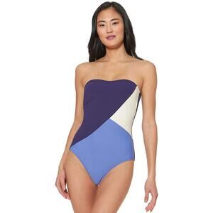 Jessica Simpson Women's Purple One Piece Swimsuit Bathing Swimsuit Medium NEW